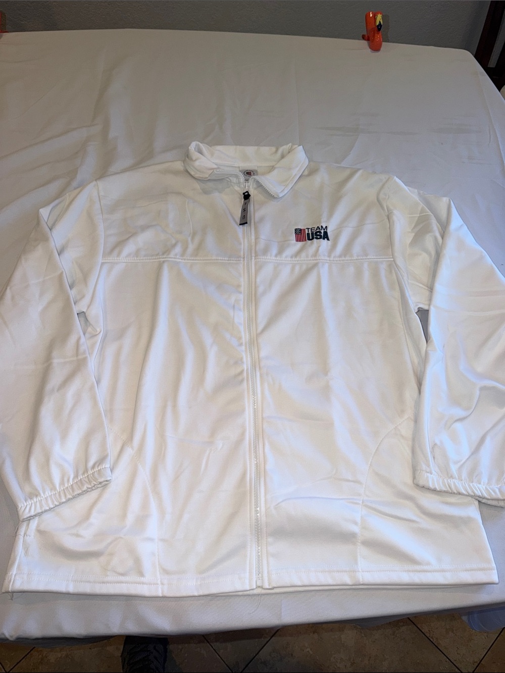 726B United States Olympic Committee Team USA Full Zip Track Jacket Size XL